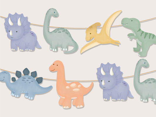 Printable Dinosaur Garland