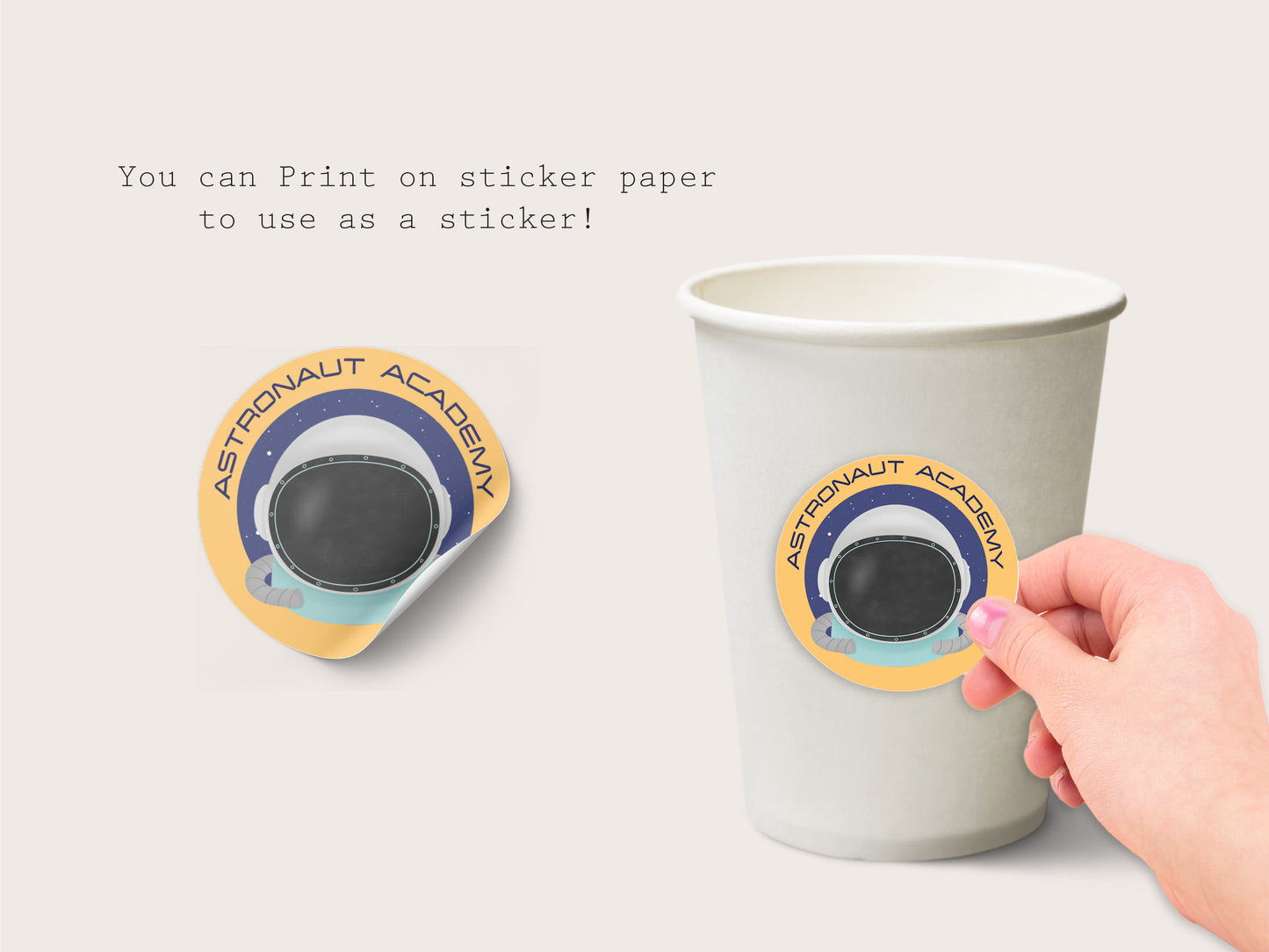 Printable Space Cupcake Toppers