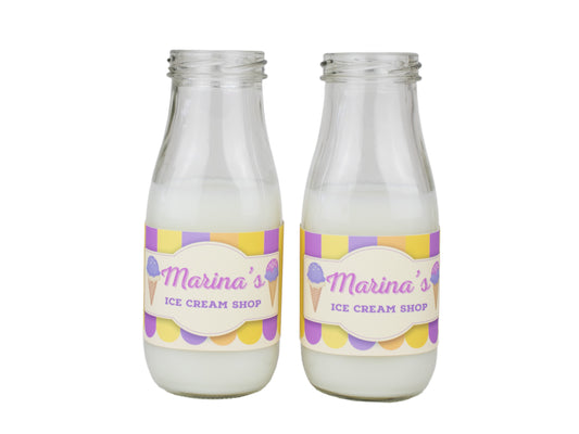 Ice Cream Bottle Label