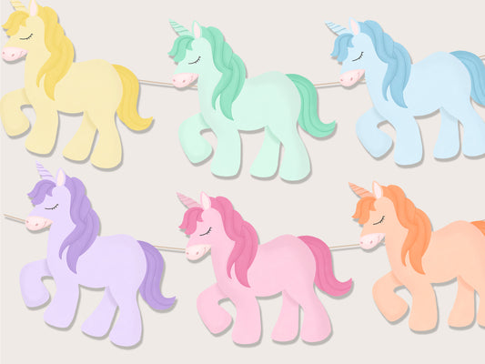 Printable Unicorn Garland
