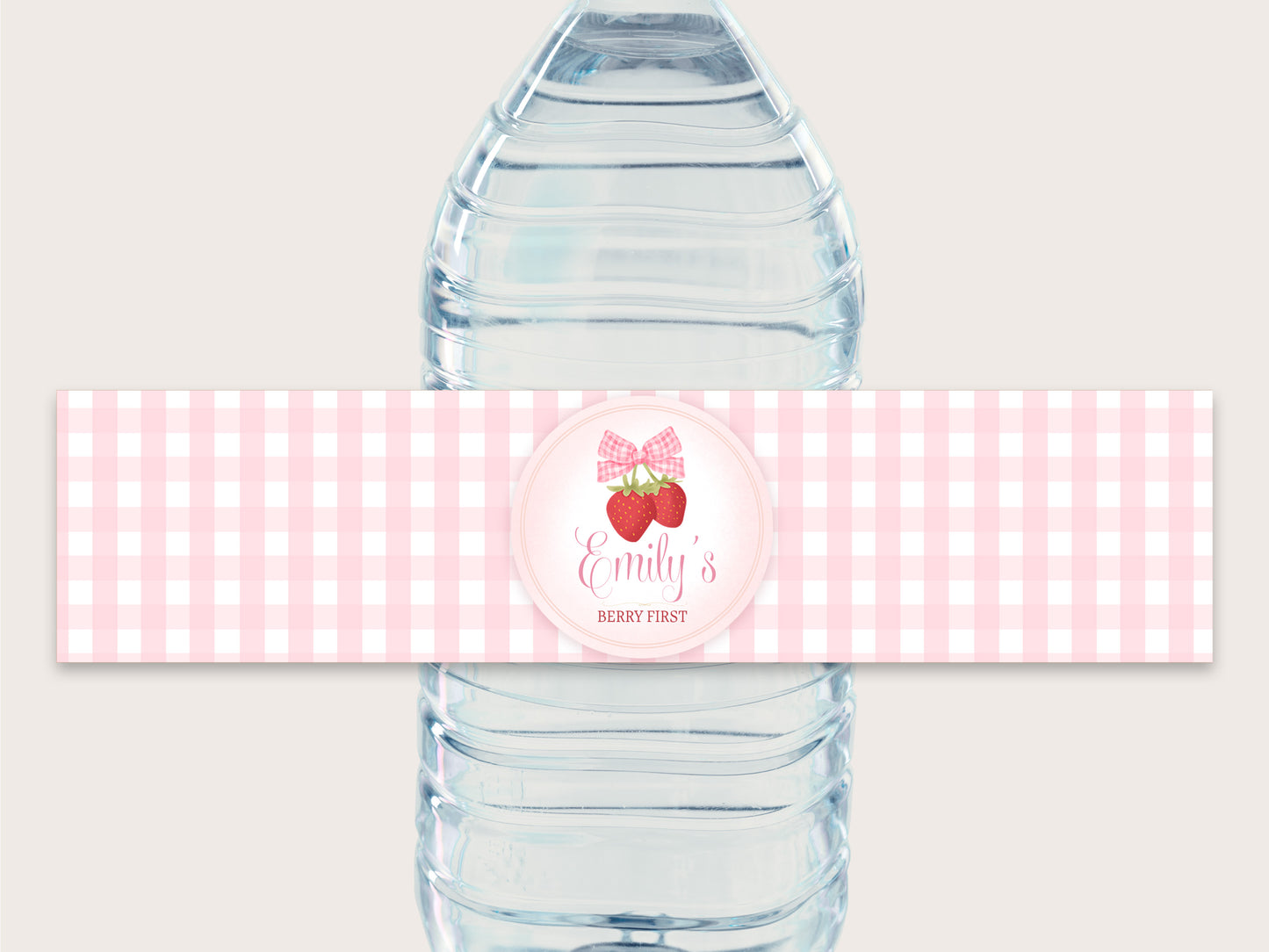 Strawberry Bottle Labels - Printable & Customizable