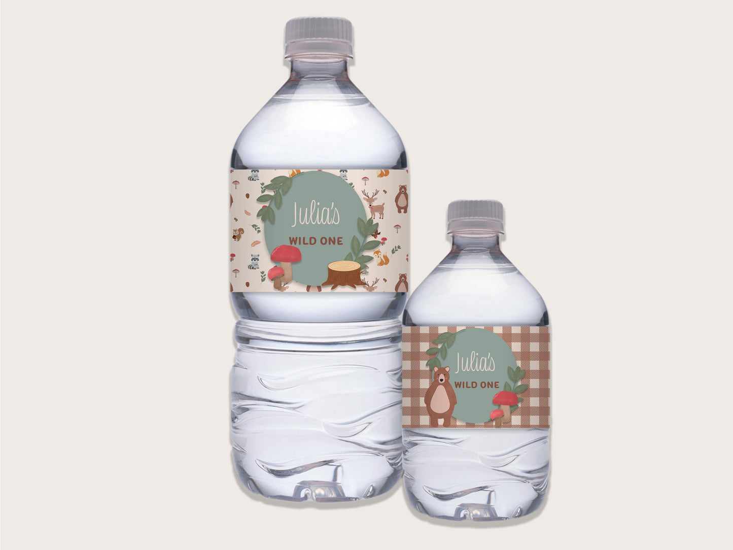 Woodland Bottle Labels - Printable & Customizable