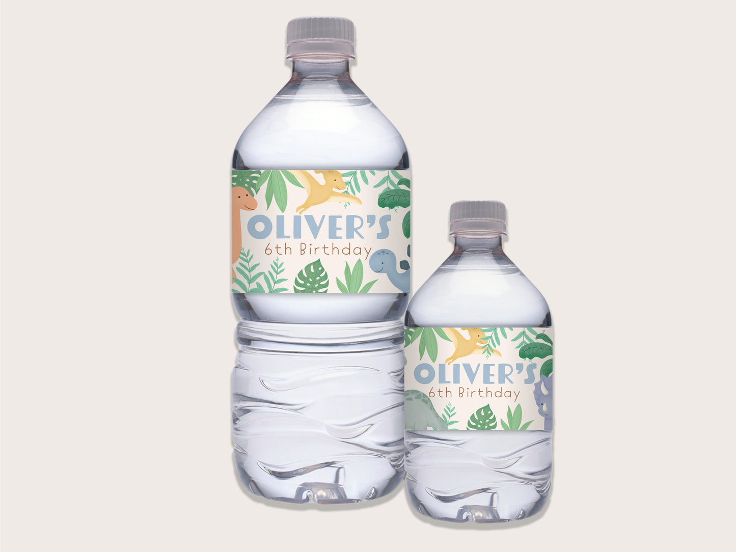 Dinosaur Bottle Labels - Printable & Customizable