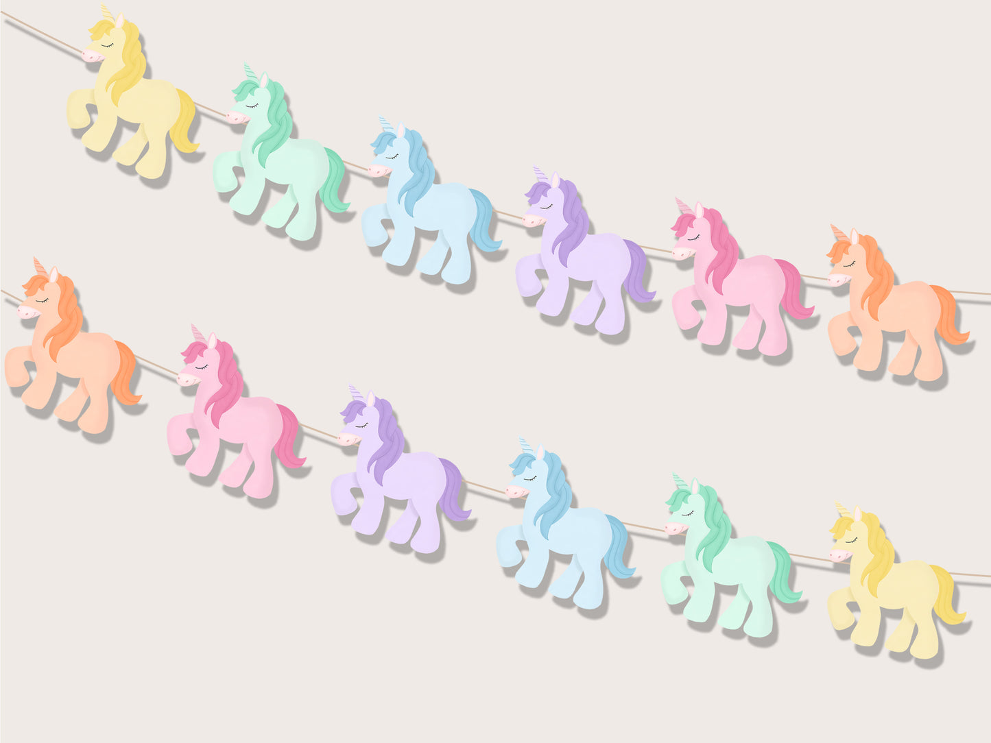 Printable Unicorn Garland
