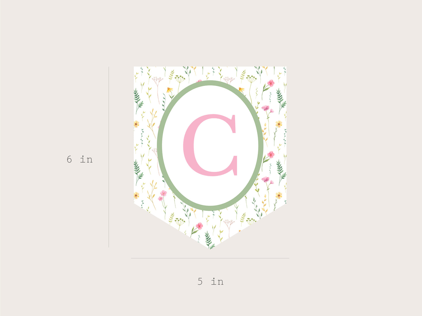 Floral Party Banner - Printable & Editable