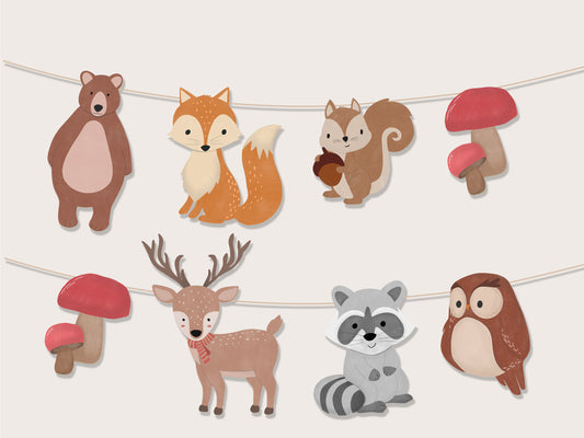 Printable Woodland Garland