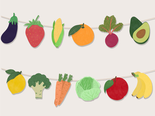 Printable Farmers Market Garland