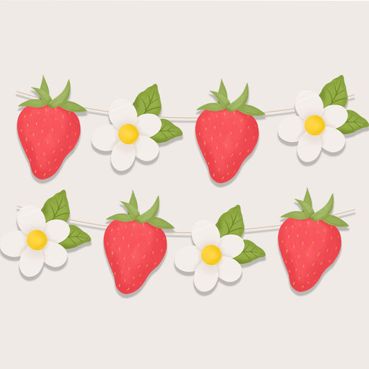 Printable Strawberry Garland