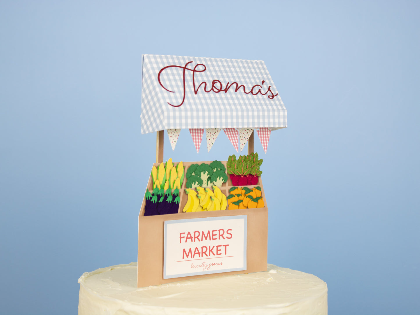 Farmers Market Stand Cake Topper